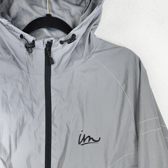 Imperial Motion Jacket Womens Small Silver Gray Camber Reflective Hooded Zip Up - Picture 2 of 16